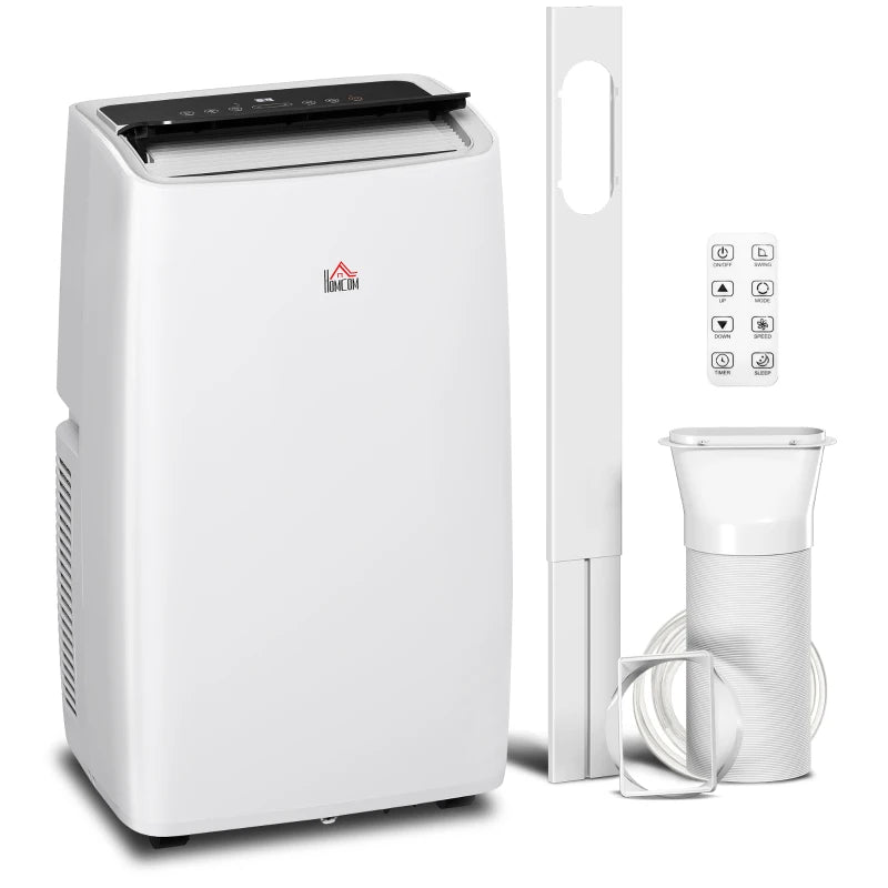 HOMCOM Portable Air Conditioner 12000 BTU BTU, 4-in-1 Air Conditioning Unit, Dehumidifier, Cooling, Fan, Child Lock, 40m²