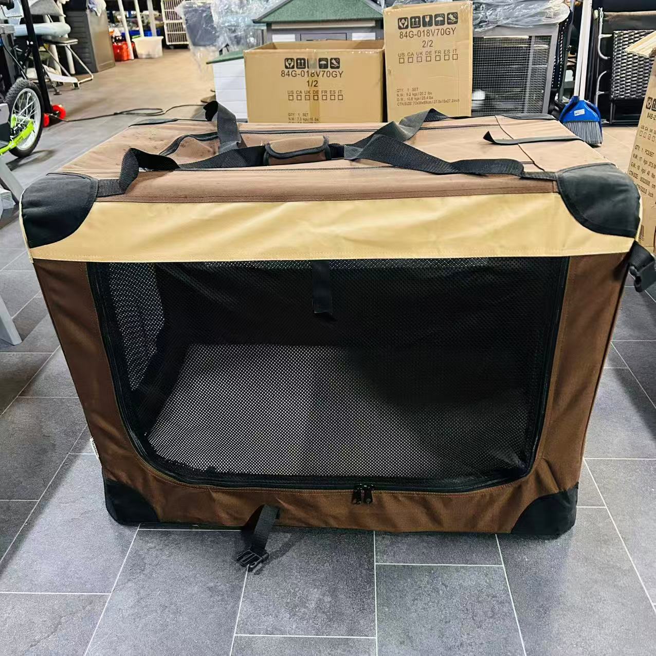 80cm Pet Carrier, with Cushion, for Small and Medium Dogs