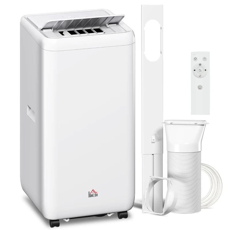 HOMCOM 12,000 BTU 5-in-1 Mobile Air Conditioner, 35m² Radius - White